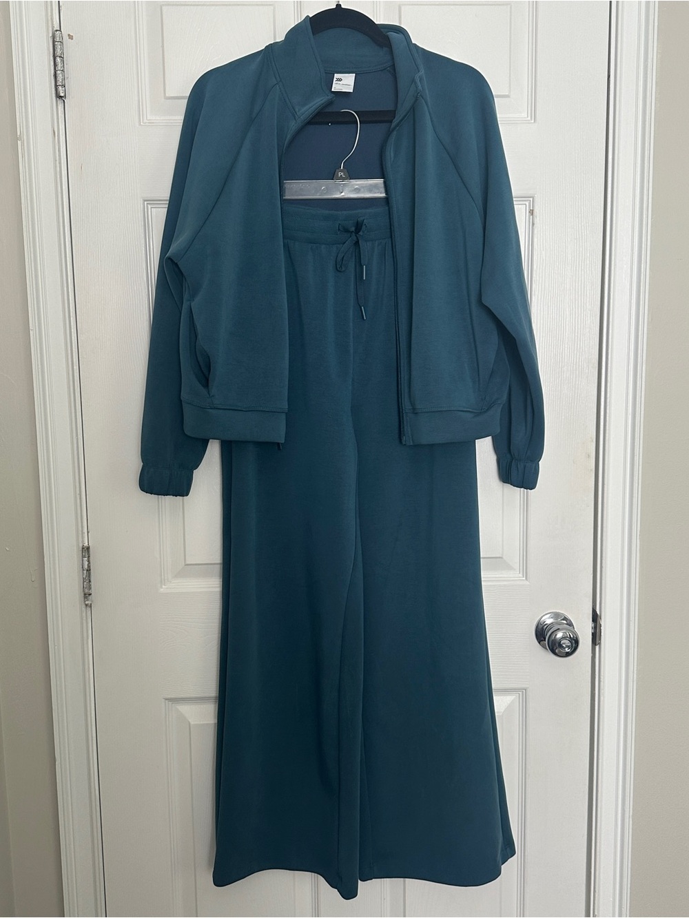 all in motion Teal Track Jacket and Wide-Leg Joggers
